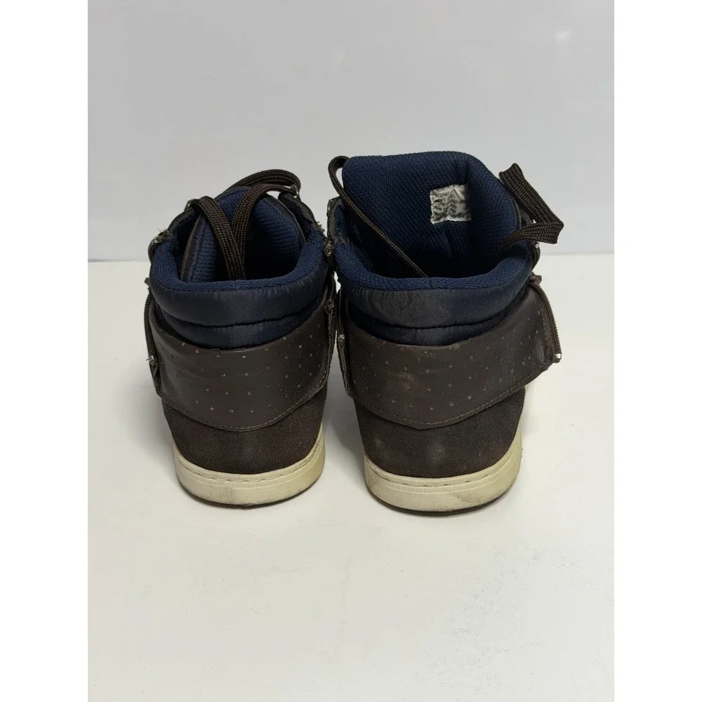 Steve Madden Men's P-Depot Lace up Leather Sneaker Cognac Rust Lea Size 8